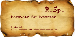 Moravetz Szilveszter névjegykártya